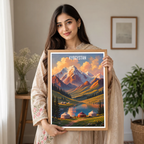 Kyrgyzstan - Travel Art Wall Poster Print - Art Print - Travel Art Poster