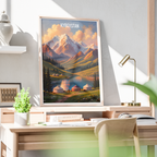 Kyrgyzstan - Travel Art Wall Poster Print - Art Print - Travel Art Poster