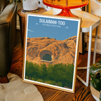 Sulaiman-Too - Kyrgyzstan - Travel Art Wall Deco Poster Print - Art Print - Travel Art Poster