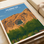 Sulaiman-Too - Kyrgyzstan - Travel Art Wall Deco Poster Print - Art Print - Travel Art Poster