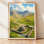 Tash Rabat - Kyrgyzstan - Travel Art Wall Deco Poster Print - Art Print - Travel Art Poster