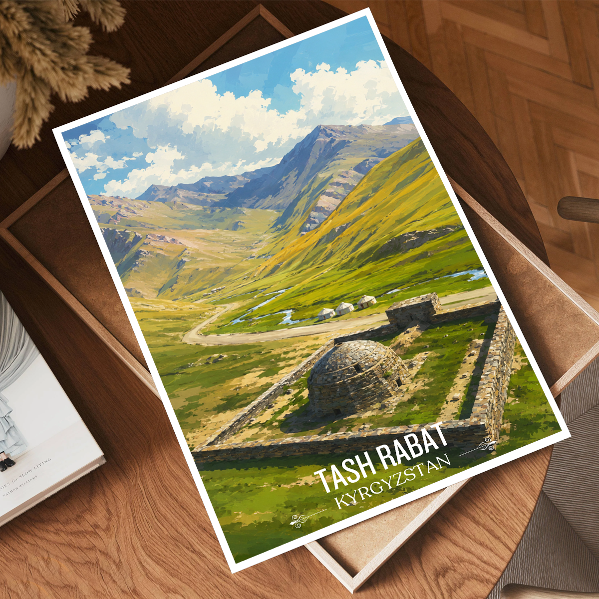 Tash Rabat - Kyrgyzstan - Travel Art Wall Deco Poster Print - Art Print - Travel Art Poster