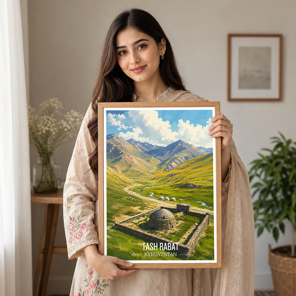 Tash Rabat - Kyrgyzstan - Travel Art Wall Deco Poster Print - Art Print - Travel Art Poster