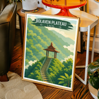 Bolaven Plateau - Laos - Travel Art Wall Decor Poster Print - Art Print - Travel Art Poster