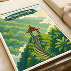 Bolaven Plateau - Laos - Travel Art Wall Decor Poster Print - Art Print - Travel Art Poster