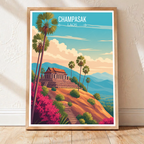 Champasak - Laos - Travel Art Wall Decor Poster Print - Art Print - Travel Art Poster