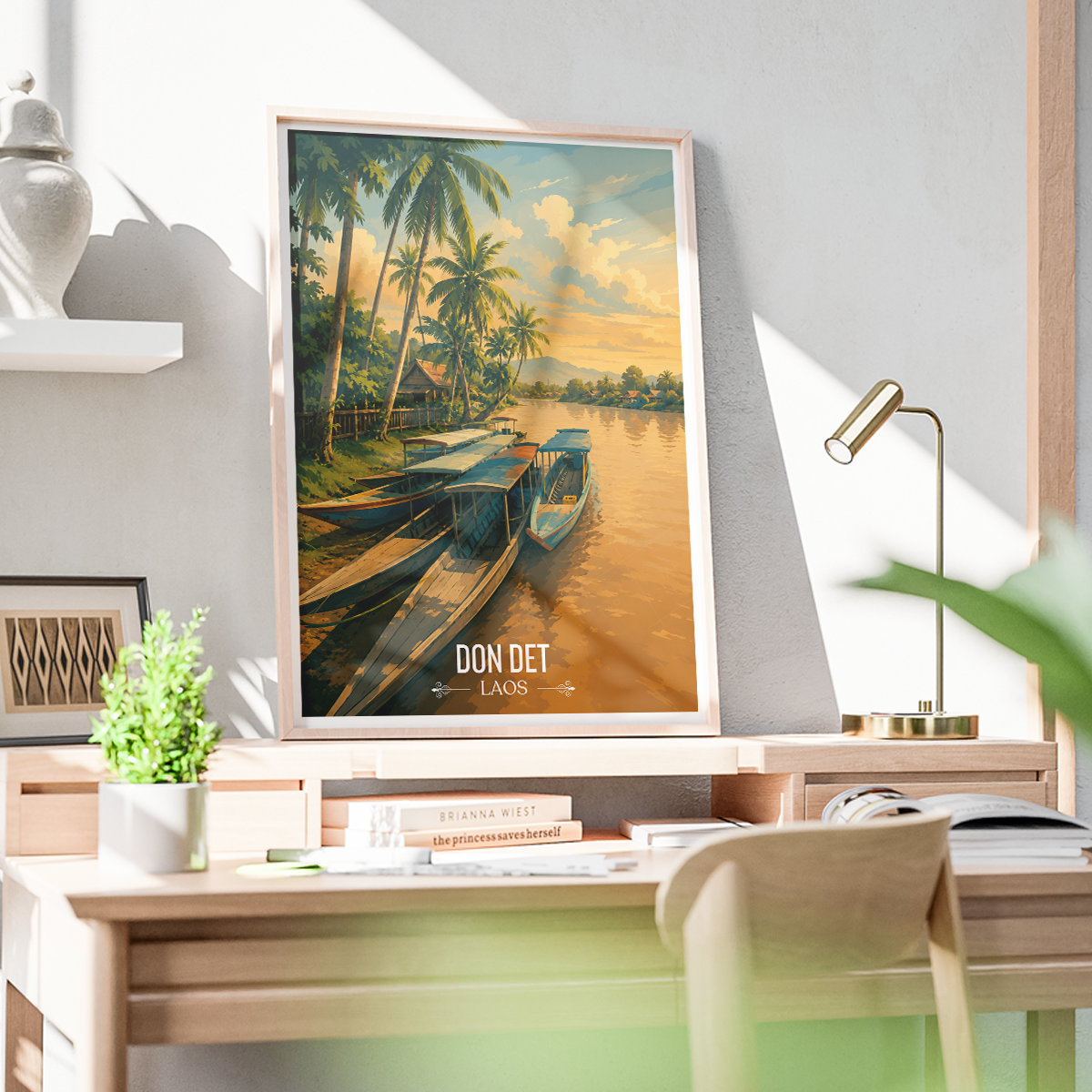 Don Det - Laos - Travel Art Wall Decor Poster Print - Art Print - Travel Art Poster