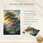 Huay Xai - Laos - Travel Art Wall Decor Poster Print - Art Print - Travel Art Poster