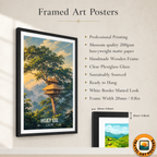 Huay Xai - Laos - Travel Art Wall Decor Poster Print - Art Print - Travel Art Poster