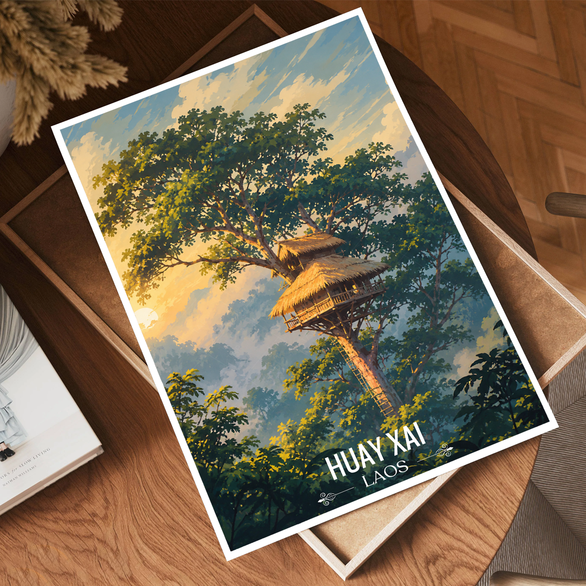 Huay Xai - Laos - Travel Art Wall Decor Poster Print - Art Print - Travel Art Poster