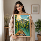 Kong Lor - Laos - Travel Art Wall Decor Poster Print - Art Print - Travel Art Poster