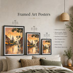 Laos - Land of Elephants - Travel Art Wall Decor Poster Print - Art Print - Travel Art Poster