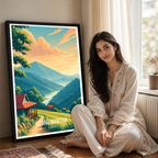 Luang Namtha - Laos - Travel Art Wall Decor Poster Print - Art Print - Travel Art Poster