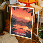 Luang Prabang - Laos - Travel Art Wall Decor Poster Print - Art Print - Travel Art Poster