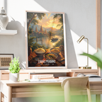 Luang Prabang City - Laos - Travel Art Wall Decor Poster Print - Art Print - Travel Art Poster