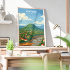 Mount Phousi - Laos - Travel Art Wall Decor Poster Print - Art Print - Travel Art Poster