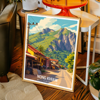 Nong Khiaw - Laos - Travel Art Wall Decor Poster Print - Art Print - Travel Art Poster