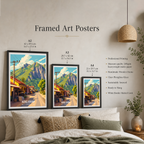 Nong Khiaw - Laos - Travel Art Wall Decor Poster Print - Art Print - Travel Art Poster