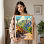 Nong Khiaw - Laos - Travel Art Wall Decor Poster Print - Art Print - Travel Art Poster