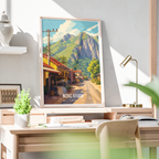 Nong Khiaw - Laos - Travel Art Wall Decor Poster Print - Art Print - Travel Art Poster