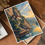 Pak Ou - Laos - Travel Art Wall Decor Poster Print - Art Print - Travel Art Poster