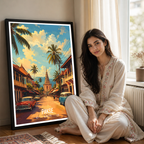 Pakse - Laos - Travel Art Wall Decor Poster Print - Art Print - Travel Art Poster