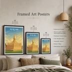 Pha That Luang - Laos - Travel Art Wall Decor Poster Print - Art Print - Travel Art Poster