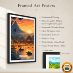 Prabang - Laos - Travel Art Wall Decor Poster Print - Art Print - Travel Art Poster