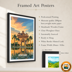 Vientiane - Laos - Travel Art Wall Decor Poster Print - Art Print - Travel Art Poster