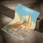 Al-Amin Mosque - Lebanon - Travel Art Wall Deco Poster Print - Art Print - Travel Art Poster