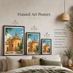 Al-Omari Grand Mosque - Lebanon - Travel Art Wall Deco Poster Print - Art Print - Travel Art Poster