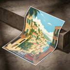 Beirut - Lebanon - Travel Art Wall Deco Poster Print - Art Print - Travel Art Poster