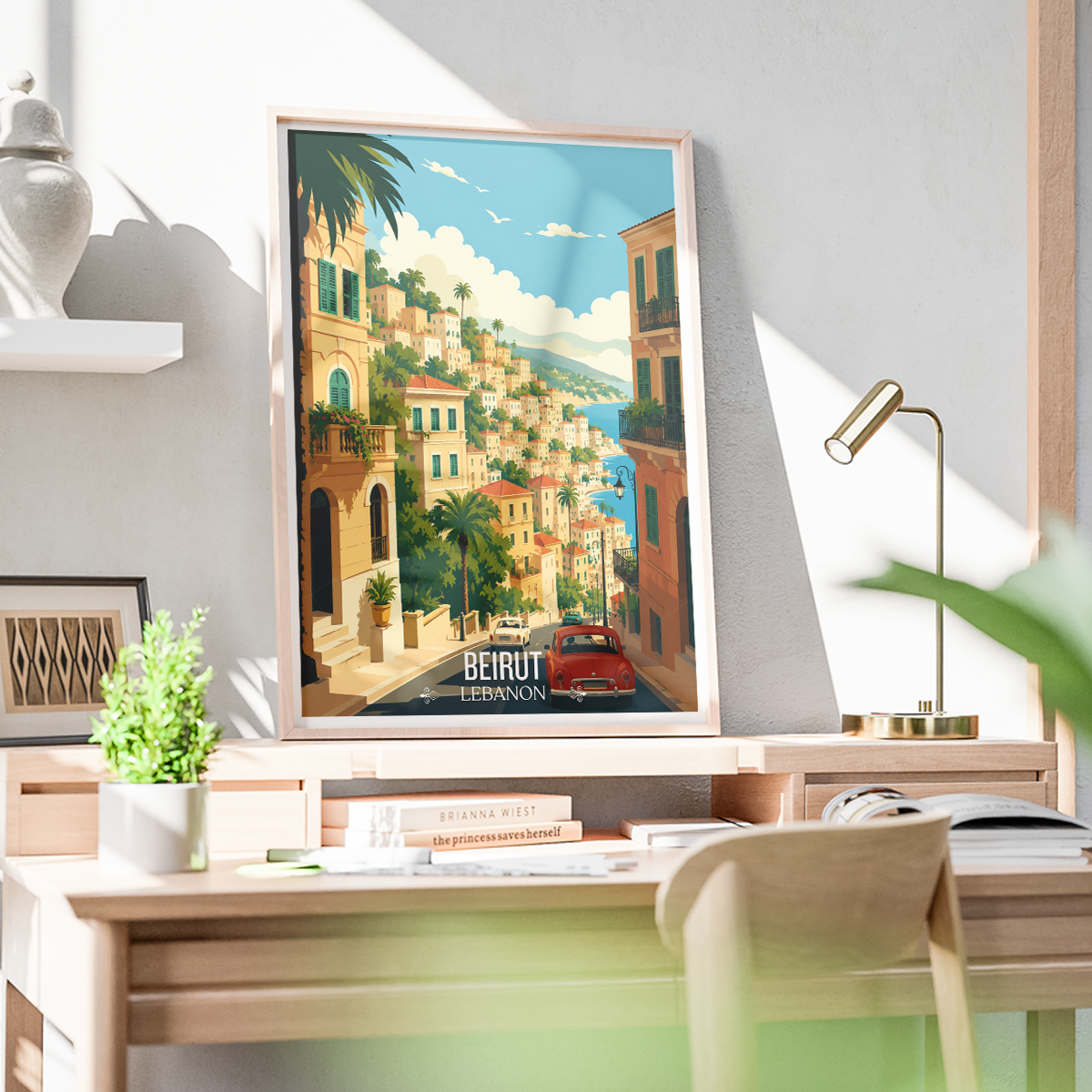 Beirut - Lebanon - Travel Art Wall Deco Poster Print - Art Print - Travel Art Poster