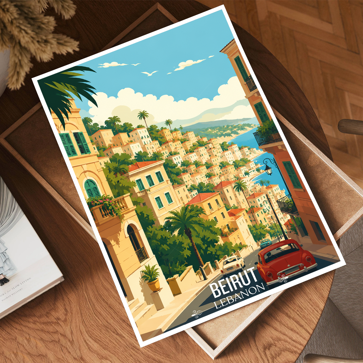 Beirut - Lebanon - Travel Art Wall Deco Poster Print - Art Print - Travel Art Poster
