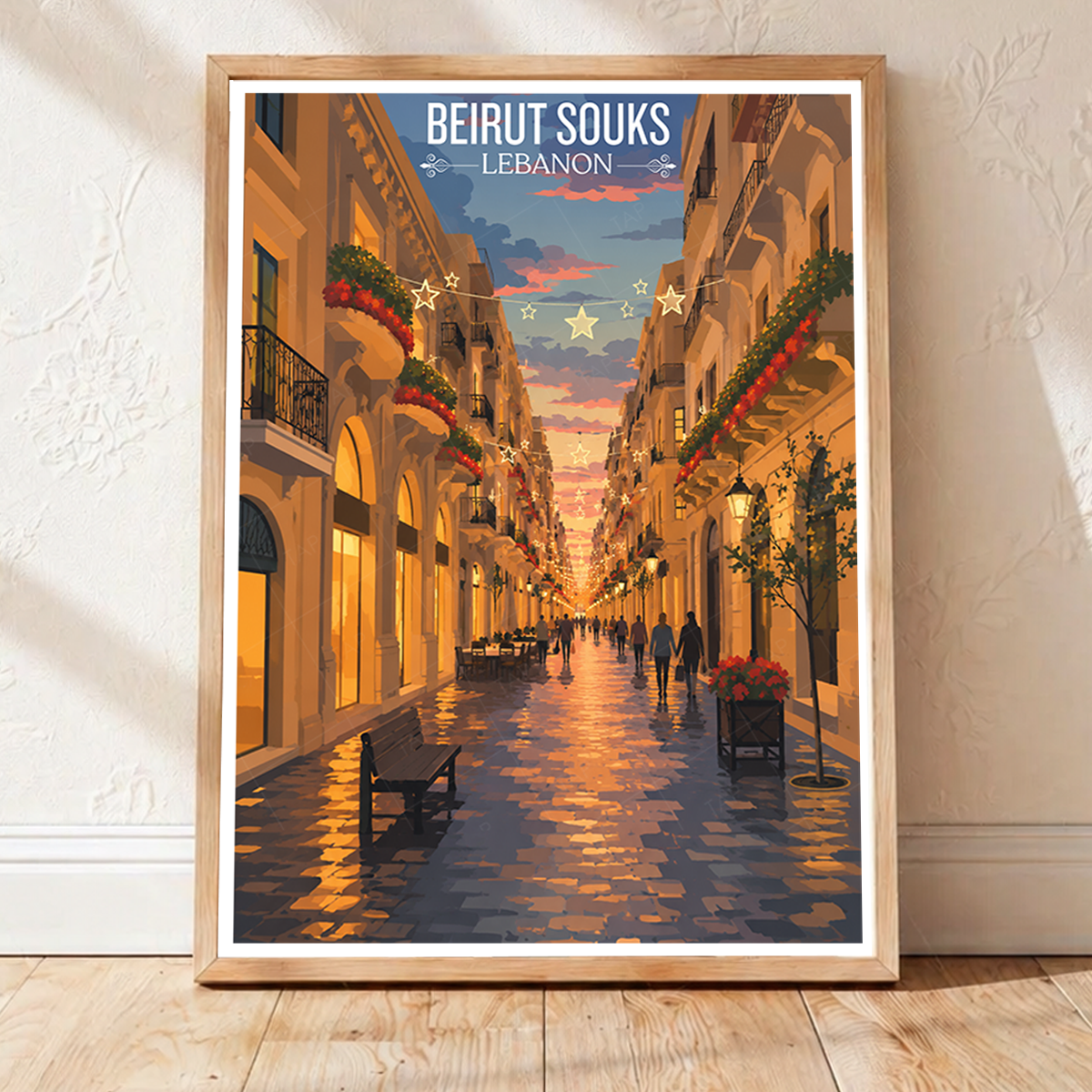 Beirut Souks - Lebanon - Travel Art Wall Deco Poster Print - Art Print - Travel Art Poster