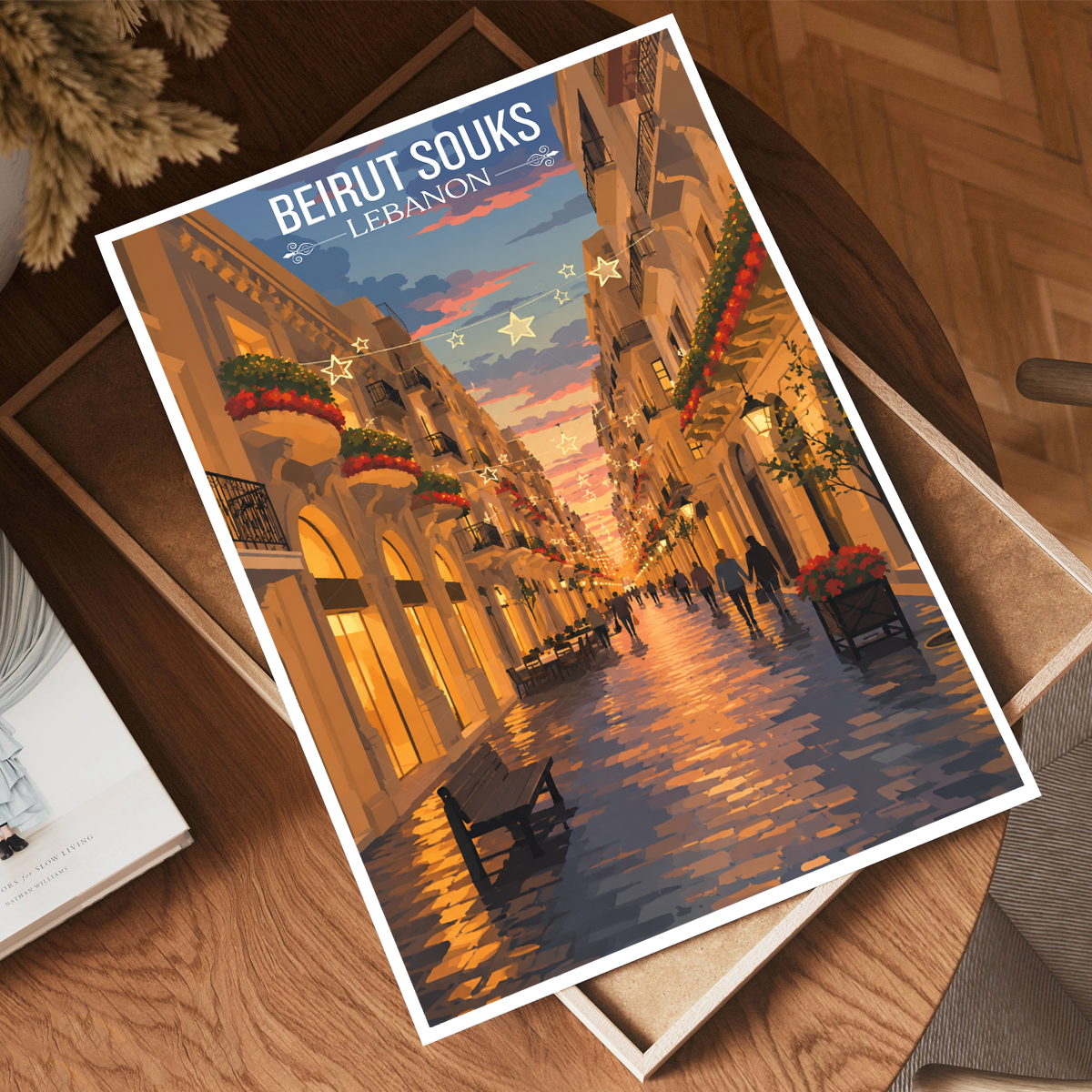 Beirut Souks - Lebanon - Travel Art Wall Deco Poster Print - Art Print - Travel Art Poster