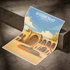 Beiteddine Palace - Lebanon - Travel Art Wall Deco Poster Print - Art Print - Travel Art Poster