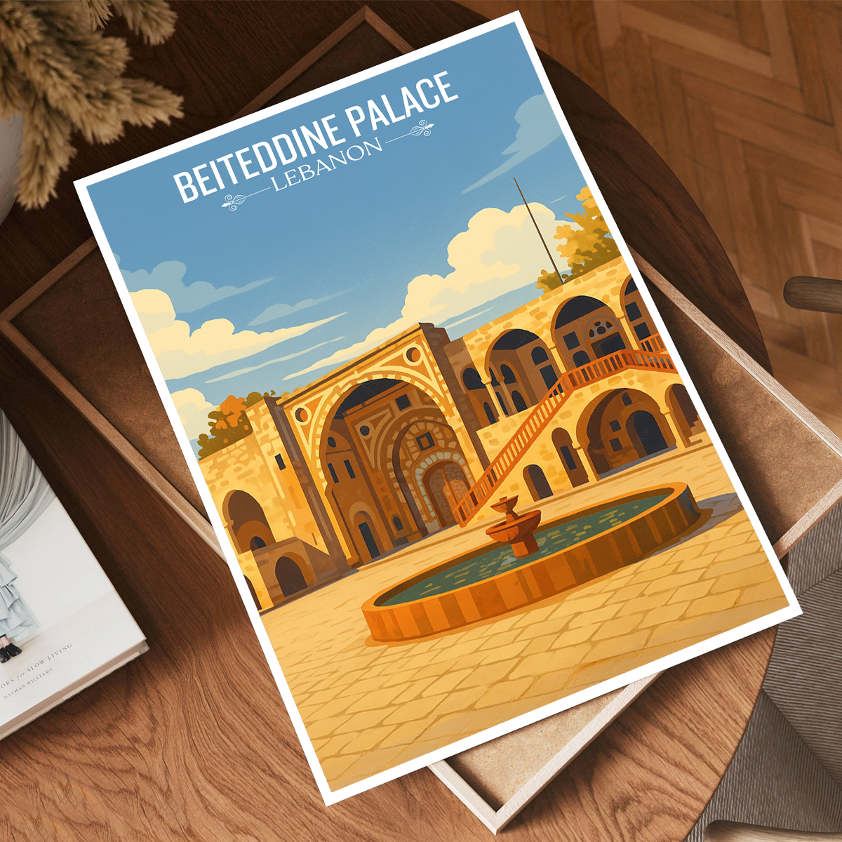 Beiteddine Palace - Lebanon - Travel Art Wall Deco Poster Print - Art Print - Travel Art Poster
