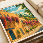 Brummana - Lebanon - Travel Art Wall Deco Poster Print - Art Print - Travel Art Poster