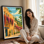 Brummana - Lebanon - Travel Art Wall Deco Poster Print - Art Print - Travel Art Poster