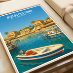 Byblos Old Town - Lebanon - Travel Art Wall Deco Poster Print - Art Print - Travel Art Poster