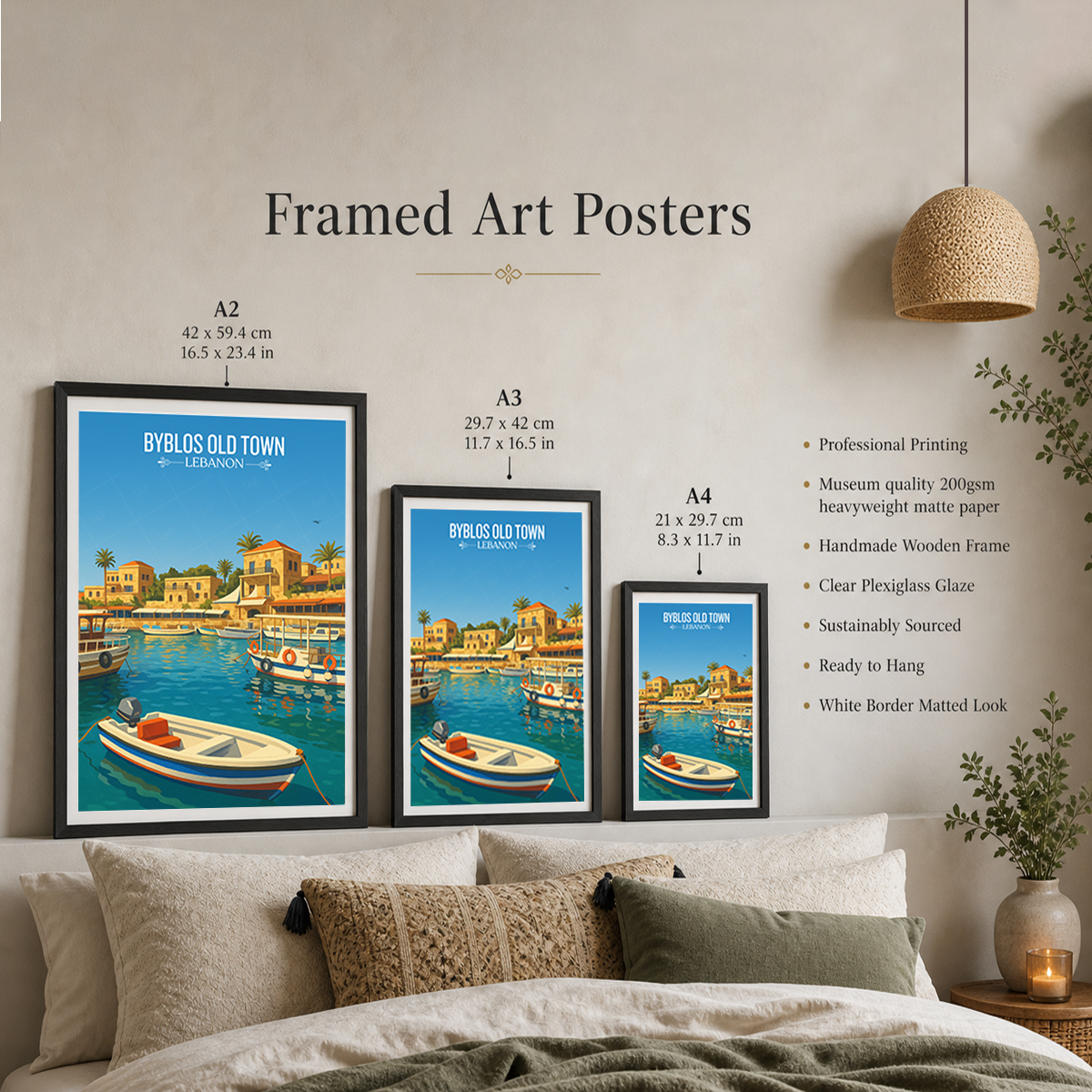Byblos Old Town - Lebanon - Travel Art Wall Deco Poster Print - Art Print - Travel Art Poster