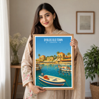 Byblos Old Town - Lebanon - Travel Art Wall Deco Poster Print - Art Print - Travel Art Poster