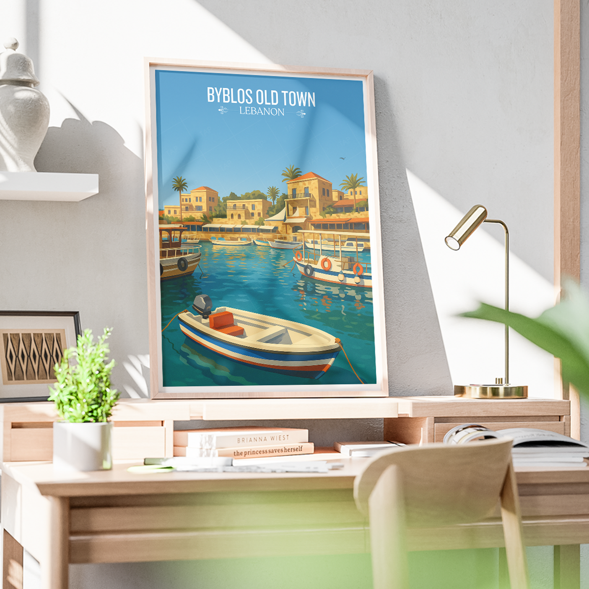 Byblos Old Town - Lebanon - Travel Art Wall Deco Poster Print - Art Print - Travel Art Poster