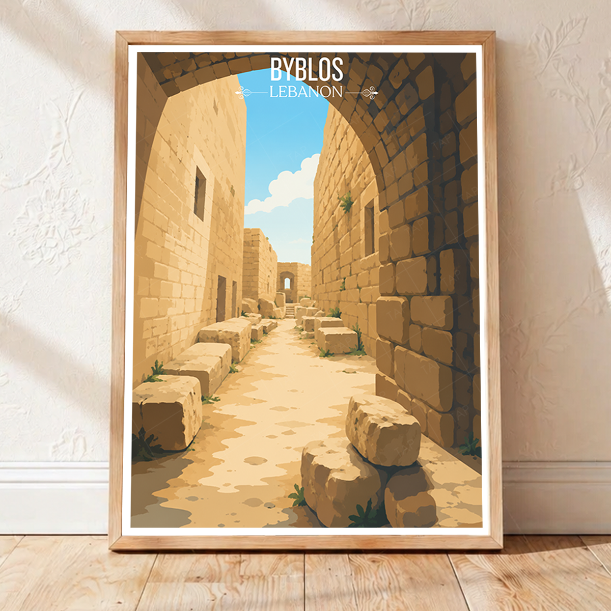 Byblos - Lebanon - Travel Art Wall Deco Poster Print - Art Print - Travel Art Poster