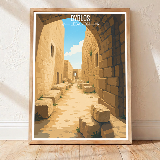 Byblos - Lebanon - Travel Art Wall Deco Poster Print - Art Print - Travel Art Poster