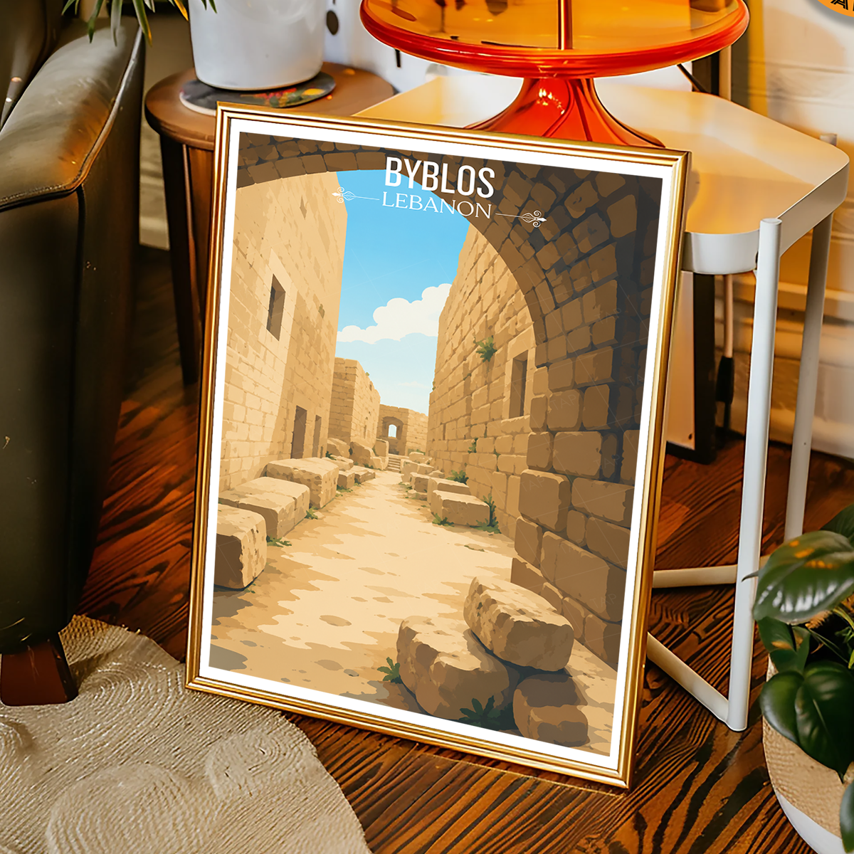 Byblos - Lebanon - Travel Art Wall Deco Poster Print - Art Print - Travel Art Poster
