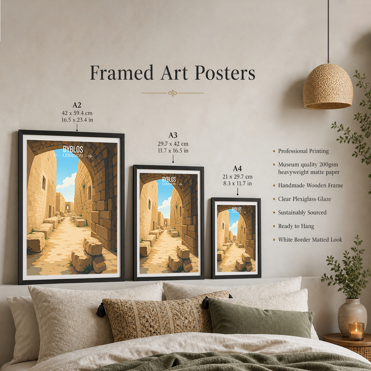 Byblos - Lebanon - Travel Art Wall Deco Poster Print - Art Print - Travel Art Poster