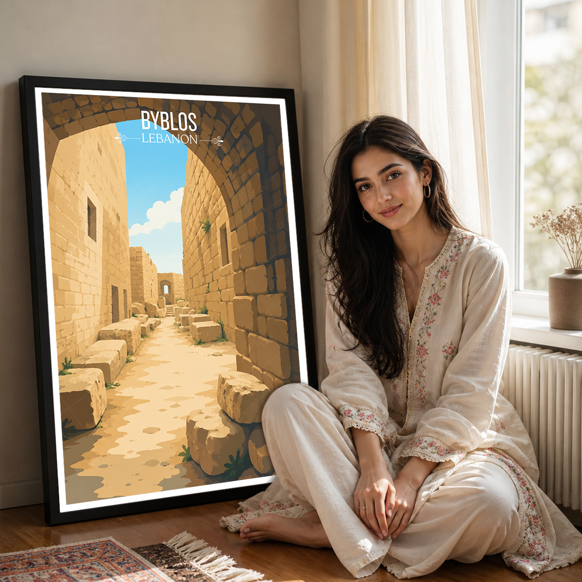 Byblos - Lebanon - Travel Art Wall Deco Poster Print - Art Print - Travel Art Poster