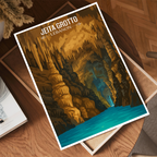 Jeita Grotto - Lebanon - Travel Art Wall Deco Poster Print - Art Print - Travel Art Poster